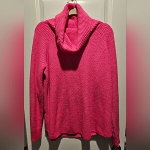 Loft Bright Pink Women's Cowlneck Sweater